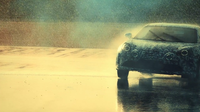 Video Reference: car, motor vehicle, automotive design, dust, photography, reflection, morning, water, sunlight, landscape