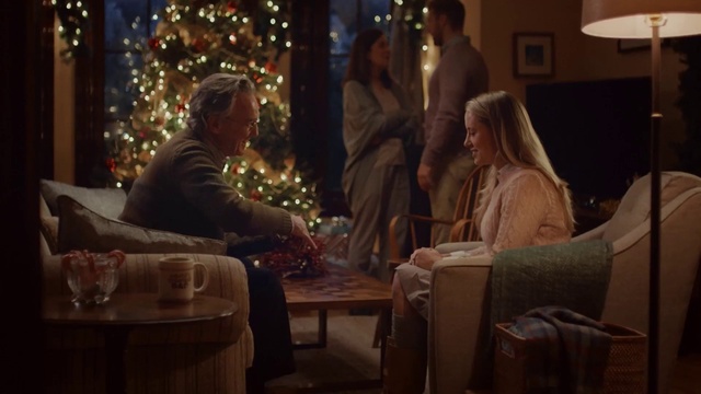 Video Reference: Christmas, Event, Christmas eve, Fun, Conversation, Room, Interior design, Holiday, Scene, Restaurant