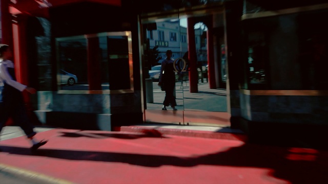 Video Reference: red, urban area, light, snapshot, street, shadow, lighting, night, darkness, window