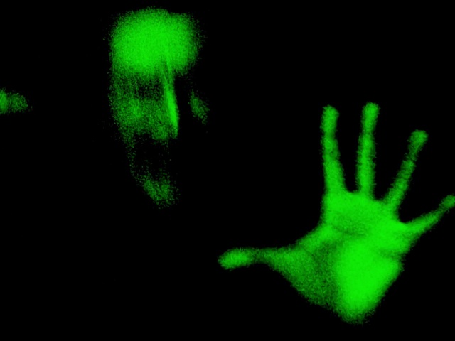 Video Reference: Green, Black, Light, Hand, Finger, Organism, Darkness, Gesture, Neon