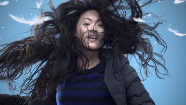 Video Reference: hair, blue, human hair color, beauty, hairstyle, black hair, girl, photography, long hair, smile, Person
