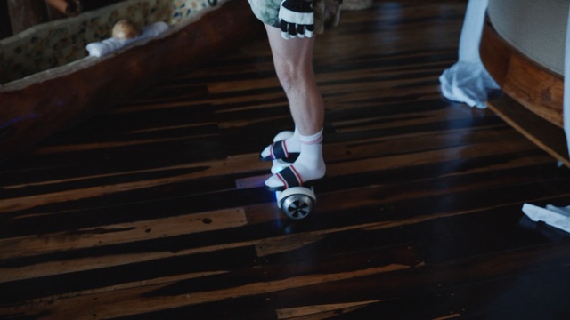 Video Reference: Footwear, Human leg, Leg, Shoe, Hardwood, Human body, Roller skating, Wood, Foot, Roller skates