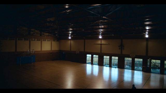Video Reference: Sport venue, Light, Lighting, Floor, Building, Flooring, Darkness, Room, Architecture, Hall, Person