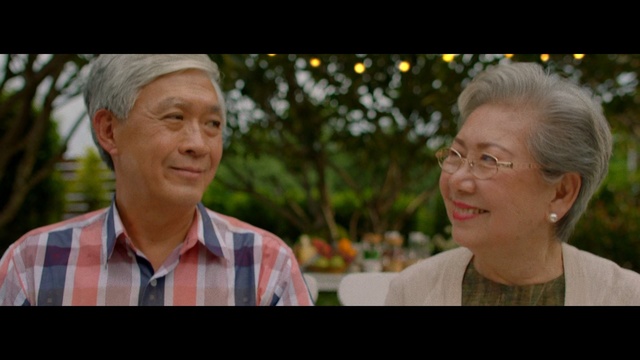 Video Reference: facial expression, senior citizen, man, vertebrate, tree, emotion, smile, male, plant, fun, Person