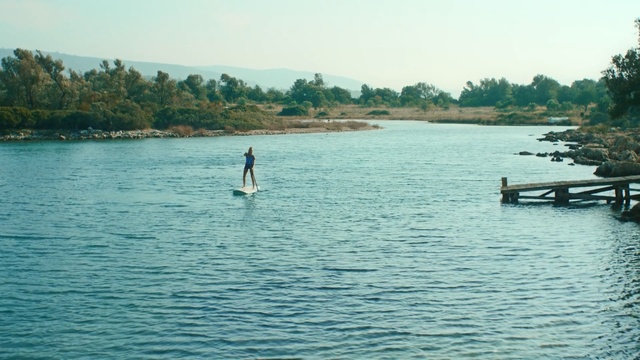 Video Reference: Water, Reservoir, Lake, Water resources, Sea, Surface water sports, Stand up paddle surfing, Inlet, Sky, River