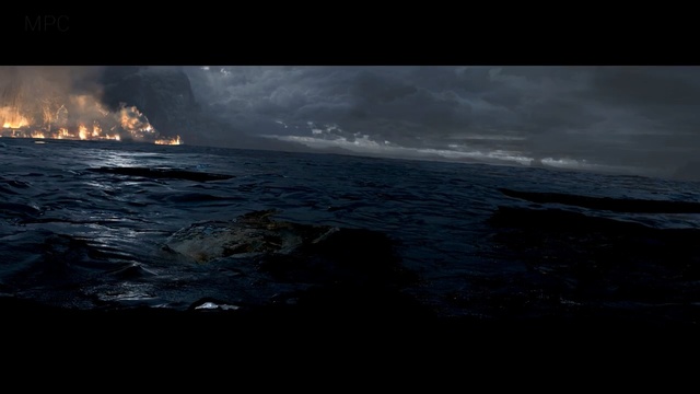 Video Reference: body of water, sea, sky, water, atmosphere, ocean, geological phenomenon, wave, horizon, darkness