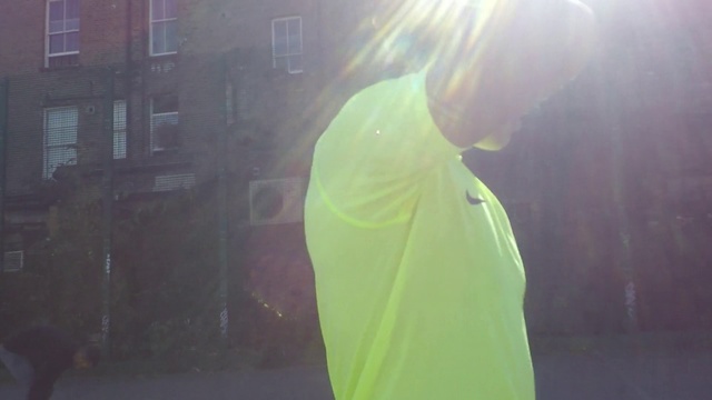 Video Reference: Green, Yellow, Light, Snapshot, Standing, Outerwear, Shoulder, Photography, Jacket, Sunlight