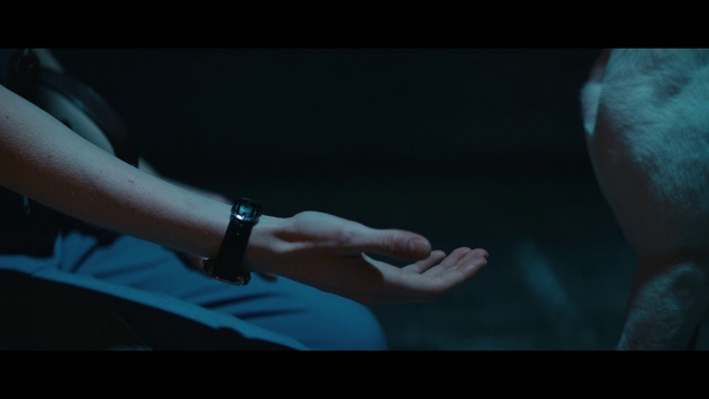 Video Reference: Hand, Arm, Finger, Joint, Photography, Human body, Elbow, Leg, Mouth, Darkness