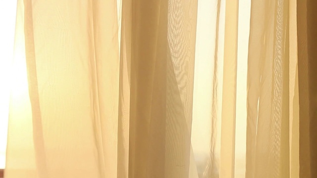 Video Reference: Curtain, Yellow, Beige, Brown, Textile, Wood, Interior design, Material property, Peach, Room