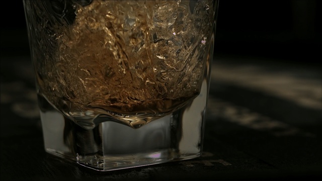 Video Reference: glass, container, drink, alcohol, beer glass, liquid, Person