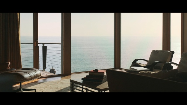 Video Reference: property, room, window, interior design, home, living room, sky, sunlight, sea, real estate