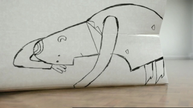 Video Reference: mammal, drawing, art, design, font, material, black and white, paper, sketch