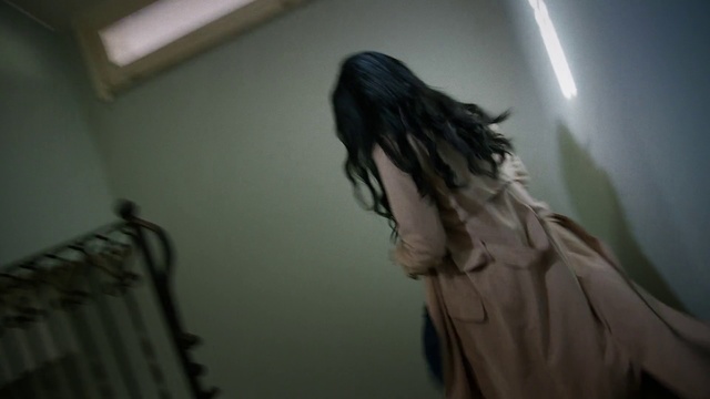 Video Reference: Hair, Hairstyle, Long hair, Black hair, Human, Eye, Scene, Mouth, Darkness, Photography