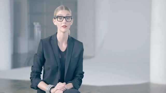 Video Reference: Eyewear, Glasses, Fashion, Sitting, Vision care, Shoulder, Blond, Photography, Fashion design, White-collar worker, Person