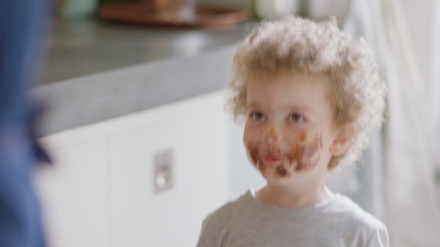 Video Reference: Child, Hair, Face, Nose, Head, Toddler, Cheek, Skin, Eye, Fun, Person