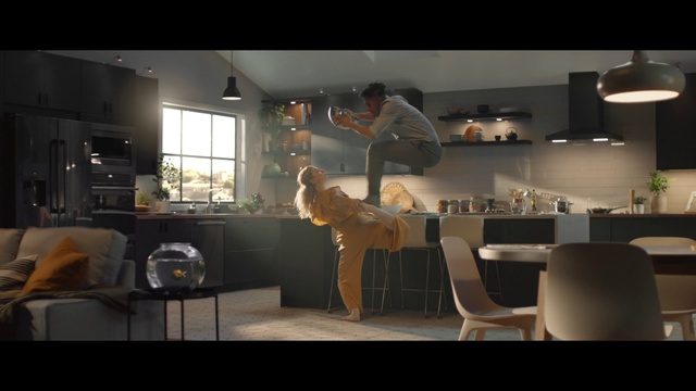 Video Reference: Room, Furniture, Table, Interior design, Living room, Chair, Fawn, Floor, Screenshot