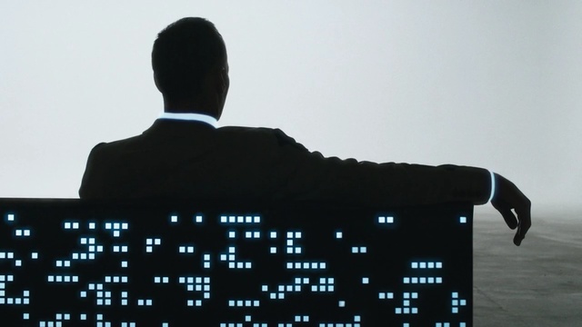 Video Reference: silhouette, sky, font, Person