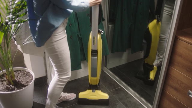 Video Reference: Floor, Yellow, Flooring, Standing, Leg, Hardwood, Tile