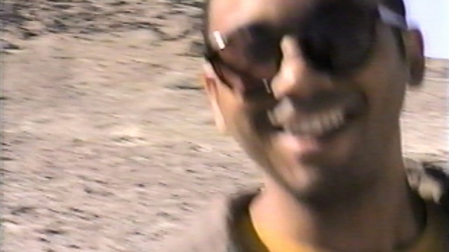 Video Reference: face, nose, mode of transport, head, mouth, forehead, facial hair, sunglasses, arm, muscle