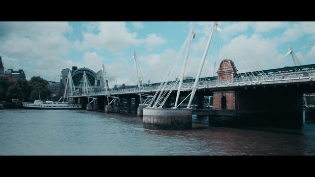 Video Reference: bridge, waterway, water, sky, urban area, river, fixed link, cloud, skyline, daytime