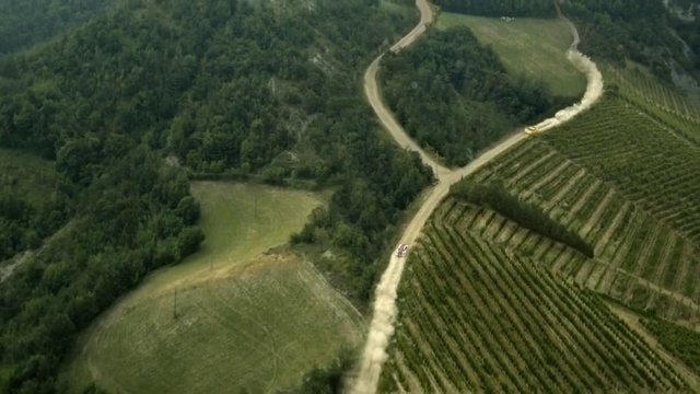 Video Reference: Aerial photography, Birds-eye view, Highland, Land lot, Terrace, Landscape, Photography, Plantation, Field, Rural area