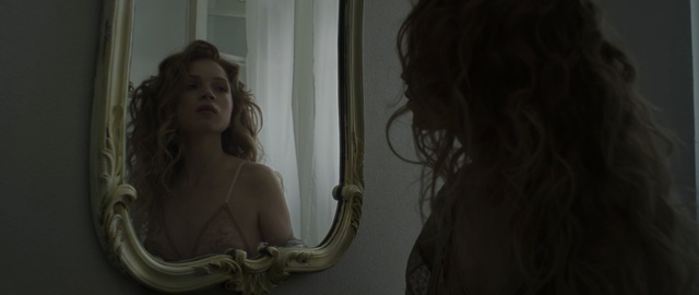 Video Reference: Hair, Lady, Beauty, Mirror, Reflection, Long hair, Blond, Photography, Dress, Brown hair, Person