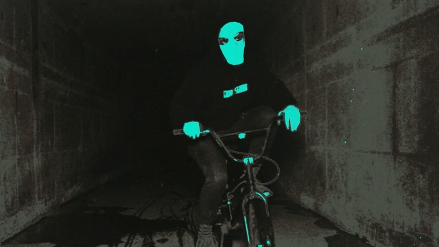 Video Reference: green, light, darkness, night, midnight, sports equipment, Person