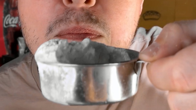 Video Reference: Chin, Mouth, Neck, Food