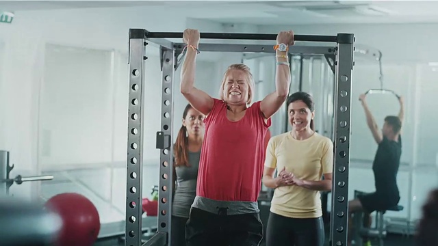 Video Reference: Shoulder, Strength training, Physical fitness, Gym, Fitness professional, Arm, Joint, Muscle, Exercise equipment, Standing