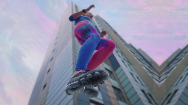 Video Reference: Pink, Extreme sport, Flip (acrobatic), Recreation, Adventure, Leisure, Stunt performer