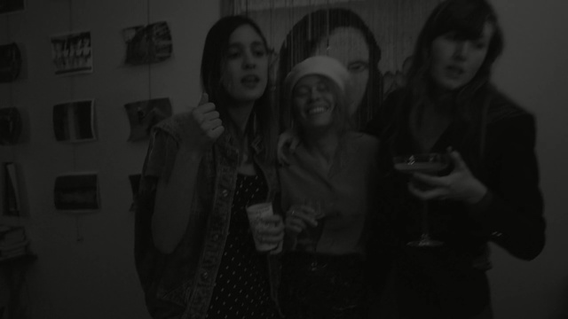 Video Reference: white, photograph, black, social group, black and white, facial expression, woman, person, man, monochrome photography