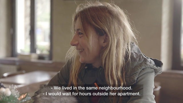 Video Reference: Hair, Nose, Blond, Photo caption, Human, Adaptation, Long hair, Photography, Brown hair, Happy, Person