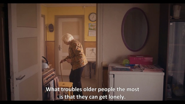 Video Reference: Room, Property, Wall, Furniture, Photo caption, Leg, Floor, House, Door, Interior design, Person