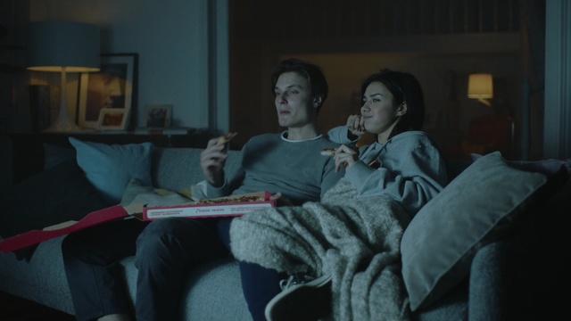 Video Reference: home, man, adult, male, family, couch, child, people, happy, mother, indoors, person