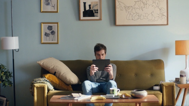 Video Reference: Room, Furniture, Table, Interior design, Living room, Sitting, Comfort, Couch, House, Home, Person