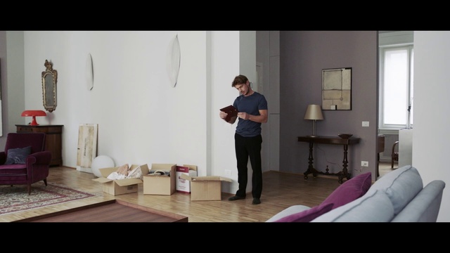 Video Reference: Room, Standing, Shoulder, Furniture, Joint, Leg, Interior design, Sitting, Living room, Photography