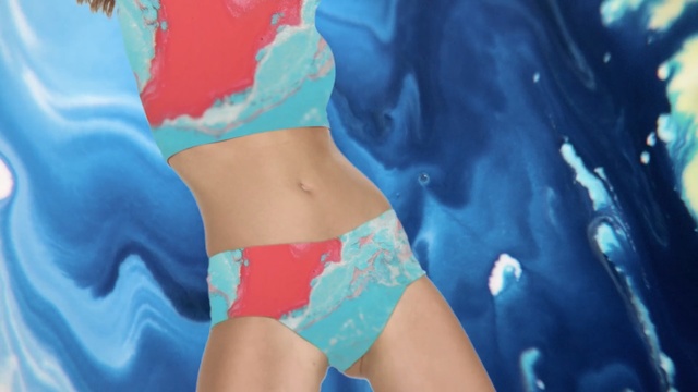 Video Reference: Undergarment, Clothing, Blue, Turquoise, Undergarment, Lingerie, Abdomen, Aqua, Briefs, Bikini