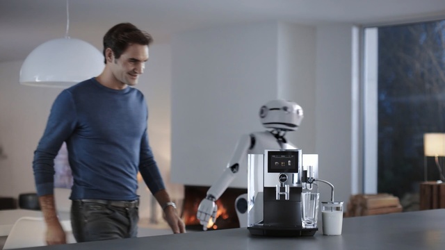 Video Reference: Robot, Machine, Small appliance, Lego, Fictional character, Toy, Espresso machine, Home appliance, Person