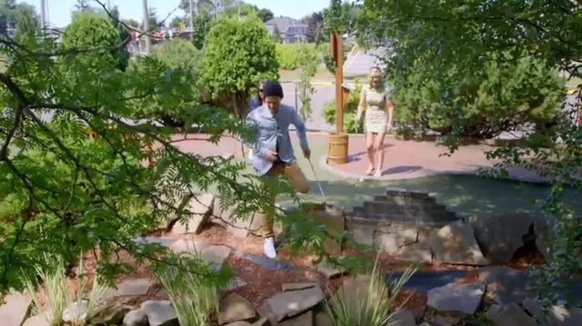 Video Reference: Tree, Garden, Landscaping, Plant, Landscape, Grass, Pond, Roof, Yard, Backyard