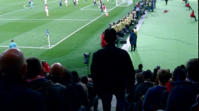 Video Reference: sport venue, stadium, structure, sports, crowd, player, team sport, soccer specific stadium, grass, team, Person