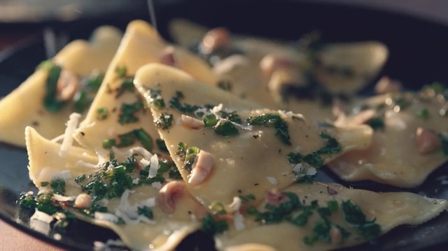 Video Reference: Cuisine, Food, Dish, Ingredient, Ravioli, Recipe, Produce, Pappardelle, Comfort food, Italian food, Person