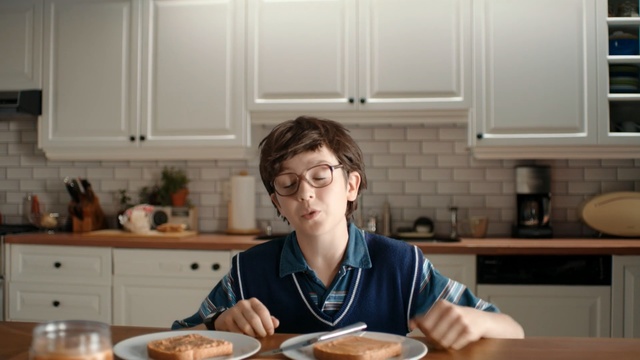 Video Reference: room, cook, meal, food, interior design, eating, cooking, kitchen, cuisine, dish, Person