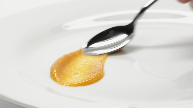 Video Reference: Food, Spoon, Dish, Cuisine, Cutlery, Ingredient, Fork, Tableware, À la carte food, Crème anglaise