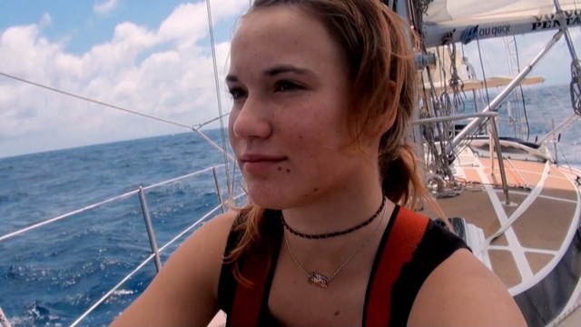 Video Reference: Hair, Facial expression, Vacation, Summer, Vehicle, Neck, Fun, Smile, Sea, Boat, Person