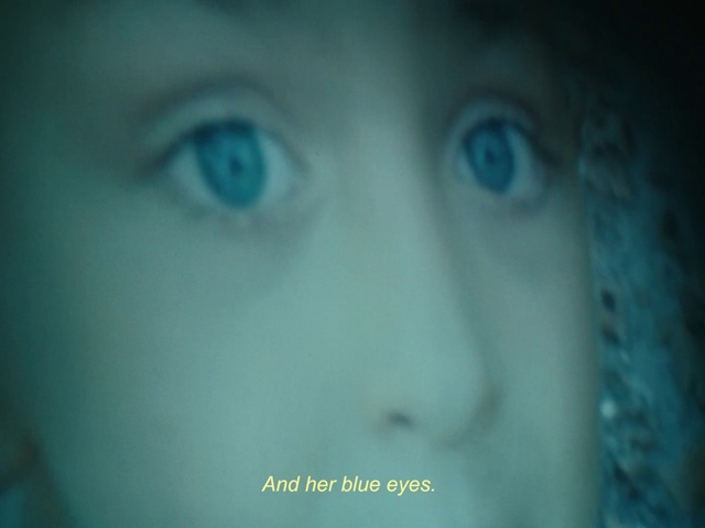 Video Reference: Nose, Lip, Eyebrow, Eyelash, Azure, Jaw, Flash photography, Iris, Electric blue, Macro photography