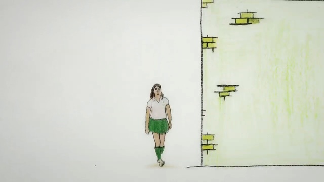 Video Reference: Green, Text, Wall, Yellow, Illustration, Line, Design, Art, Room, Pattern
