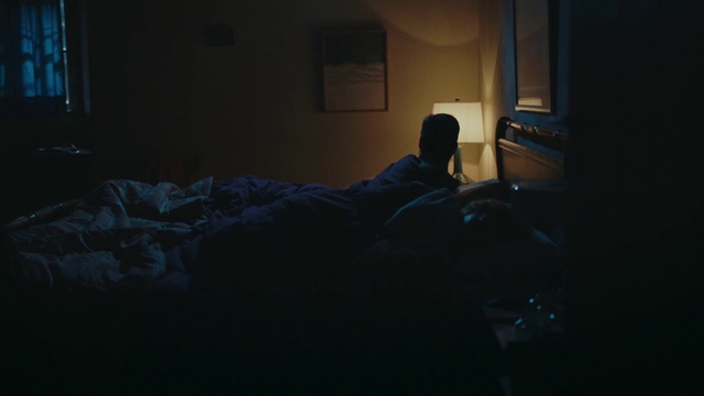 Video Reference: Black, Blue, Light, Darkness, Sky, Room, Night, Human, Photography, Sitting