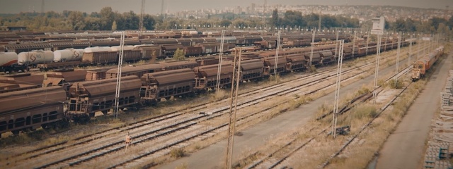 Video Reference: track, transport, rail transport, railroad car, vehicle, train, rolling stock, freight car