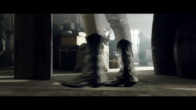 Video Reference: Photograph, White, Black, Footwear, Black-and-white, Light, Snapshot, Column, Standing, Monochrome photography