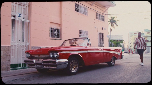 Video Reference: Land vehicle, Vehicle, Car, Classic car, Classic, Pink, Coupé, Sedan, Convertible, Vintage car